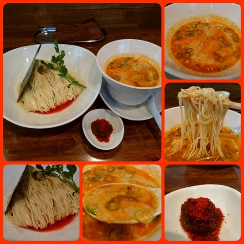 「担々つけ麺＋麻辣玉」@創作麺工房 鳴龍の写真