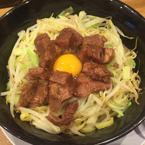 「牛すじぶっかけ(冷)大盛」@牛すじラーメン ぶっかけ 大福の写真