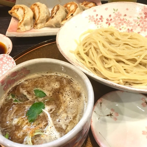「鶏と貝のつけ麺 850円」@チラナイサクラの写真