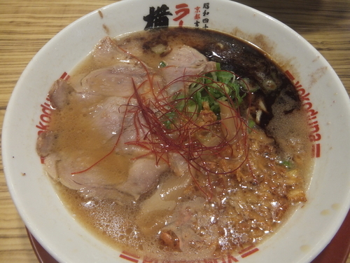 「ラーメン並650円＆新味＋30円(餃子試食券で餃子無料)」@ラーメン横綱 柏店の写真