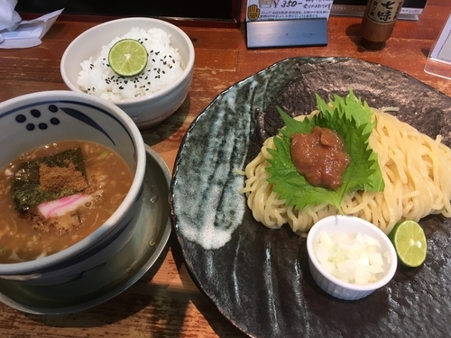 「梅干しつけ麺」@つけ麺二代目みさわの写真