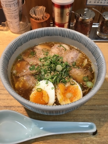 「とり玉そば (890円)」@元祖岡山とりそば 太田の写真