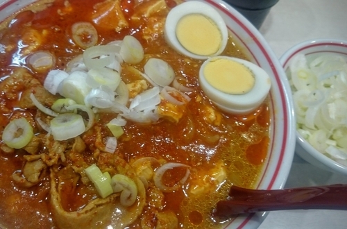 「五目蒙古タンメン＋麻婆増し＋ネギ（計１０００円）」@蒙古タンメン 中本 御徒町店の写真