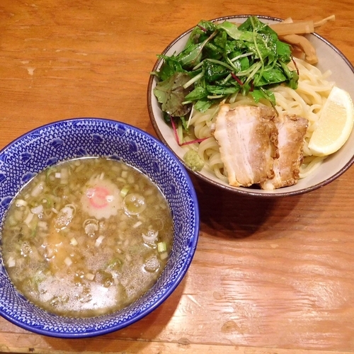 「淡麗塩つけ麺（大盛同額 800円）」@麺や百日紅の写真