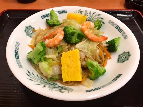 「一番搾り中瓶＋ヘルシーオリーブ麺」@日高屋 三鷹南口店の写真