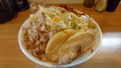 「【限定】冷やし中華Ｂ(ニンニク少なめ・海老辛)」@豚星。の写真