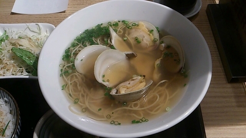 「チェリーストーンラーメン_950円」@伊勢桑名 はまぐり屋 貝縁の写真