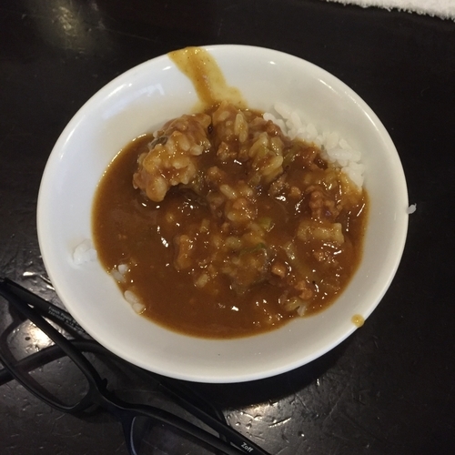 「3口カレー（伝説のカレー）」@麺屋 神兵衛の写真