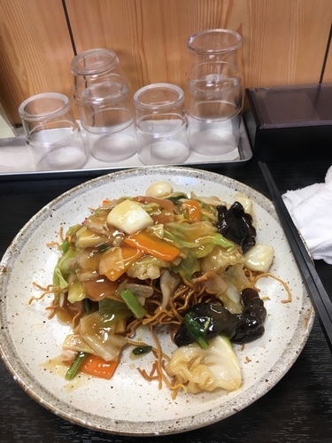 「かた焼きそば 780円」@中国料理 銀扇の写真