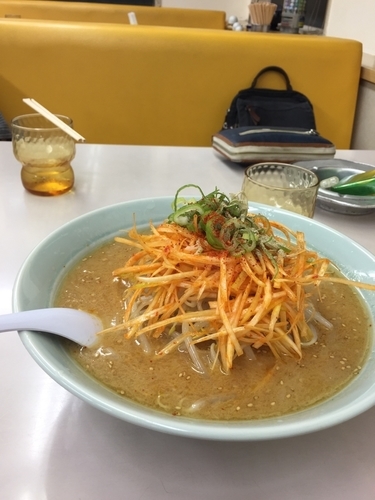 「ねぎみそラーメン 大盛り」@くるまやラーメン 天童店の写真