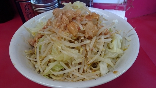 「汁なし 全部入り」@ラーメン二郎 環七一之江店の写真