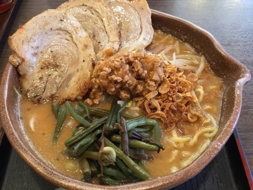 「信州味噌 味噌漬け炙りチャーシュー麺 大盛 ¥1,130」@味噌蔵麺四朗 半田店の写真