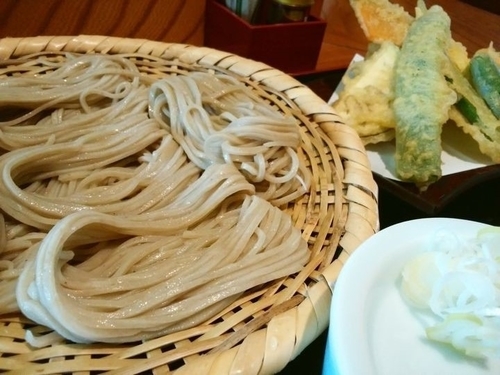 「夏野菜天ざるそば」@戸隠 二葉屋 葉隠の写真