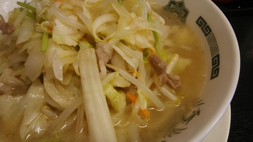 「野菜たっぷりタンメン大盛」@日高屋 駒込東口店の写真