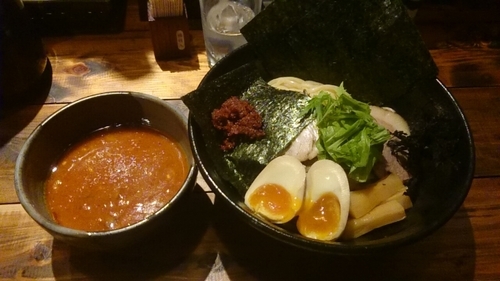 「よくばりエビ旨辛つけ麺」@麺喰処 じゃジャ旨の写真