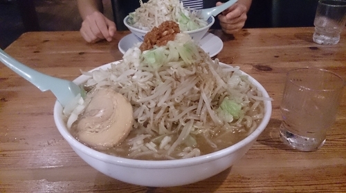 「ふじ麺750円+男盛り300円」@常勝軒 かすみがうら店の写真