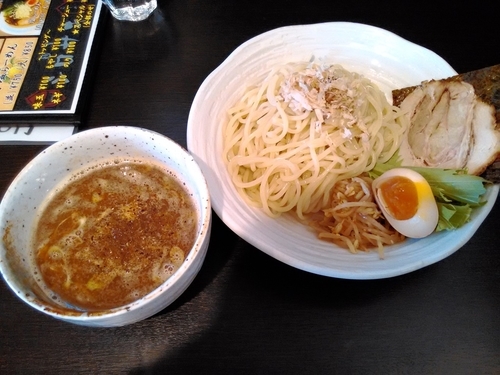 「期間限定 煮干豚骨醤油つけめん」@麺屋 シロサキの写真