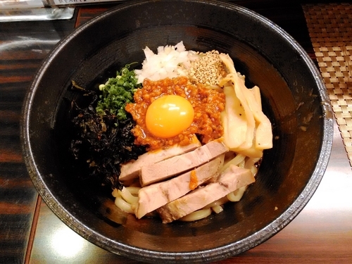 「4周年限定 日清まぜそば U.F.O」@めん処 夢ノ弥の写真