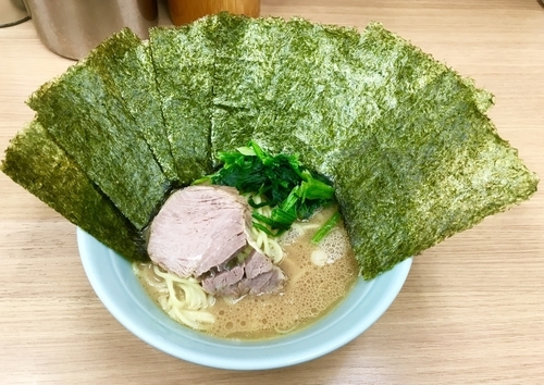 「のりラーメン 700円」@横浜ラーメン 武蔵家 日吉店の写真