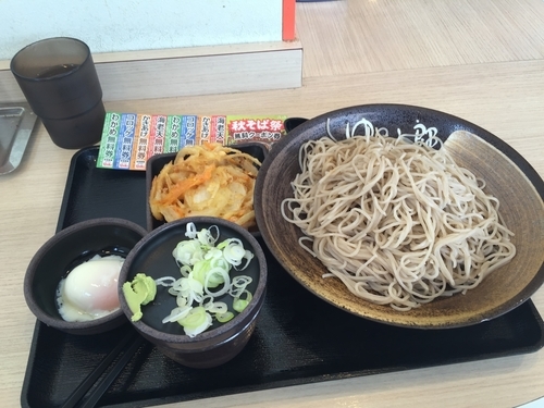 「朝そば（冷）大盛」@ゆで太郎 柏の葉キャンパス店の写真