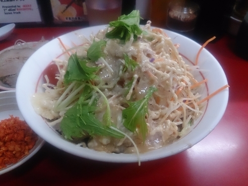 「冷やし中華＋豚追加１枚」@千里眼の写真