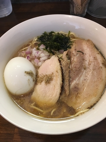 「淡麗味玉煮干し蕎麦」@煮干し中華蕎麦 山崎の写真