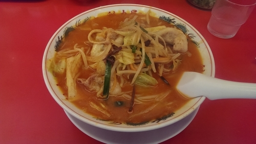 「旨辛タンメン、大盛」@ラーメン魁力屋 鶴川店の写真