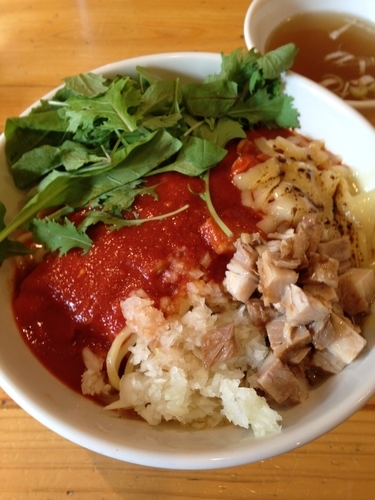 「シーフードトマトまぜそば」@活龍まぜそば専門 天地の写真