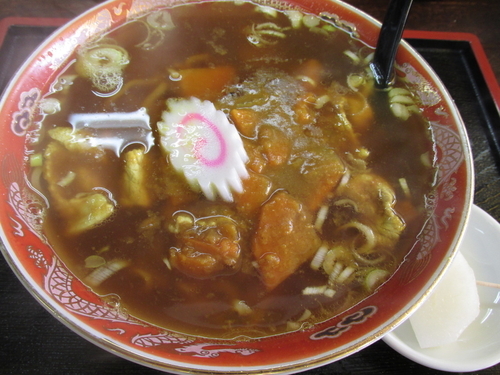 「カレーラーメン（ﾃﾞｻﾞｰﾄ付き）　「650円」」@かづさの写真