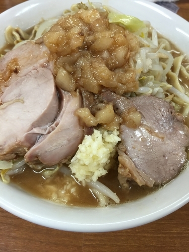 「ラーメン少（ニンニク少し アブラ）」@ラーメンの店 どでん 北浦和店の写真