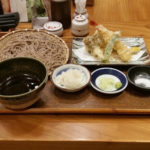 「海老と野菜のおろし天せいろ(1,380円)」@そばと天ぷら 石楽 JOINUS横浜店の写真