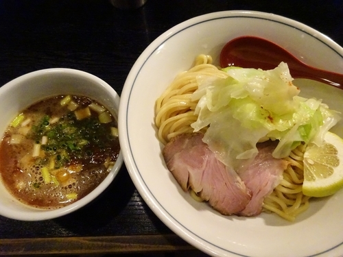 「粋×鶏白湯  濃厚つけめん　　800円」@雨ニモマケズの写真