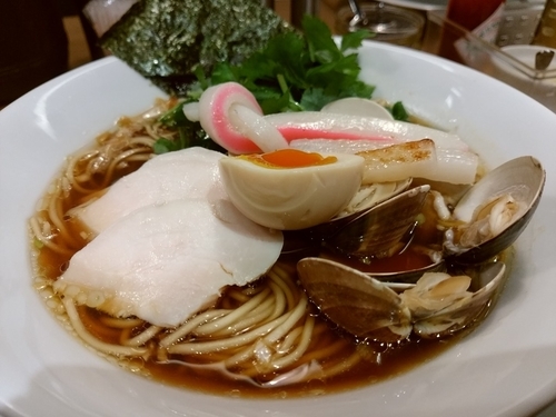 「蛤SOBA」@むぎとオリーブ さいたま新都心店の写真
