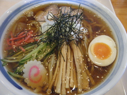 「夏限定：冷やしラーメン750円」@山形ラーメン 金ちゃんの写真