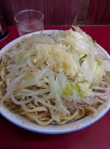 「小ラーメン（ヤサイニンニク）」@ラーメン二郎 目黒店の写真