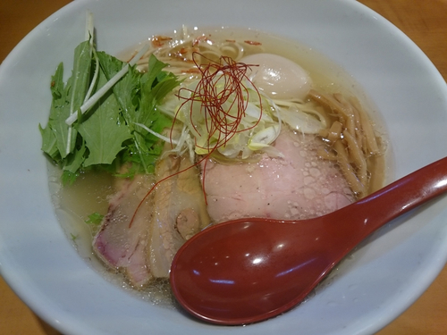 「特製 香彩鶏だし塩らーめん」@麺屋 翔 品川店の写真