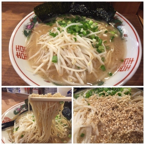 「【金曜日限定】とんこつラーメン＋ウーロンハイ」@リヤカー屋台・秋津ナンバーワンの写真