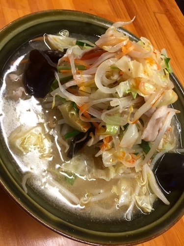 「【夜の部】＜気まぐれ限定＞ タンメン￥780」@あぢとみ食堂の写真