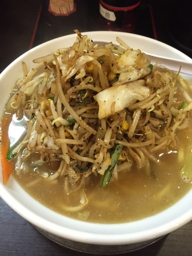 「野菜ラーメン、大盛り」@麺屋  一 八丁堀店の写真