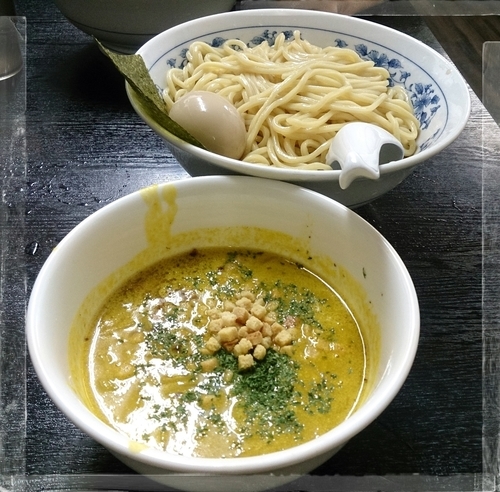 「【大宮９月限定】かぼちゃのつけ麺 850えん」@大勝軒まるいち 大宮店の写真