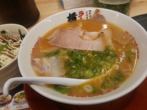 「ラーメン(並)セットチャーマヨ丼」@ラーメン 横綱 吉祥院本店の写真