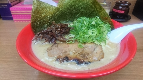 「【限定】海老味噌鶏白湯+海苔」@熱血らーめん in Yokohamaの写真