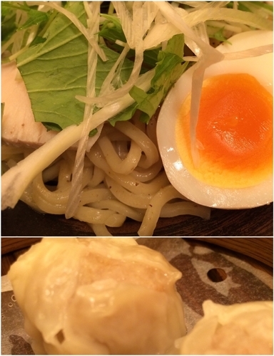 「担担麺セット(汁なし担担麺 花山椒 肉シウマイ)」@王朝の写真