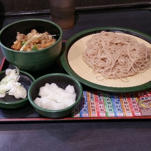 「つけきのこ天せいろ(４８０円)」@ゆで太郎 鶴見中央店の写真