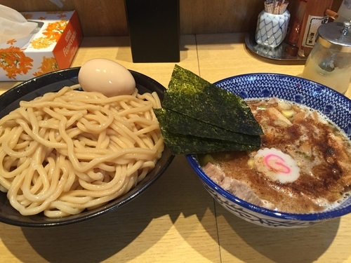 「つけ麺＋半チャーシュー」@くり山の写真