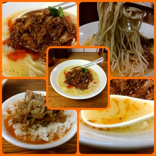 「【限定】鶏白湯＋ライス」@くじら食堂の写真