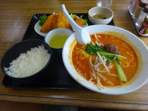 「担担麺定食」@お食事処 三洛の写真