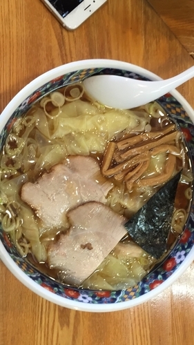 「ワンタン麺大盛り」@春木屋 荻窪本店の写真
