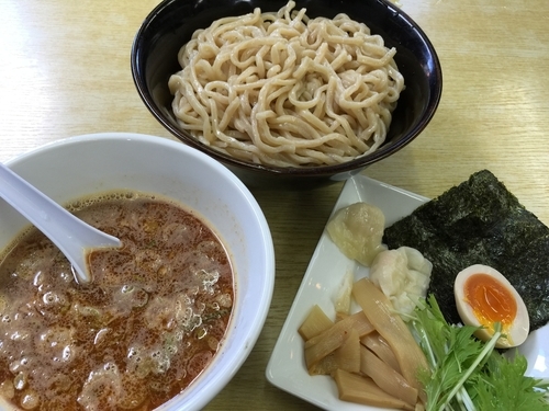 「極太濃厚つけ麺_えび風味（特盛）」@らーめん道 黒こくやの写真