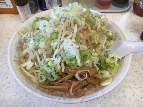 「もやしラーメン 大盛」@こってりらーめん なりたけ 津田沼店の写真